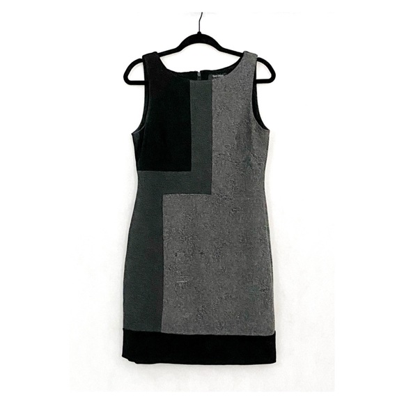 White House Black Market Tweed Color Block Dress - Picture 9 of 11